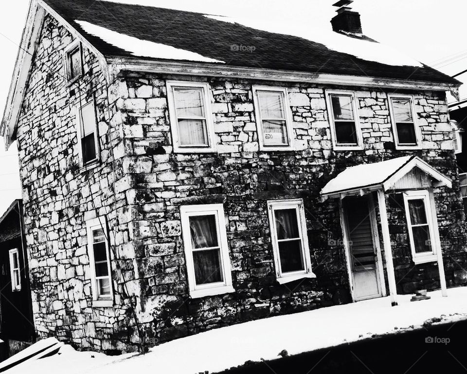 One on top of the other. 