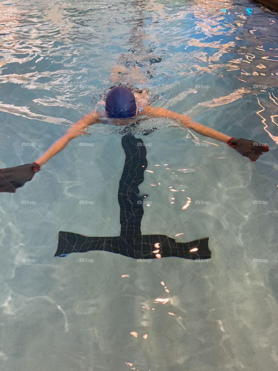 Exercising in the pool