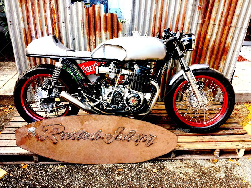 Rustic motorcycle 