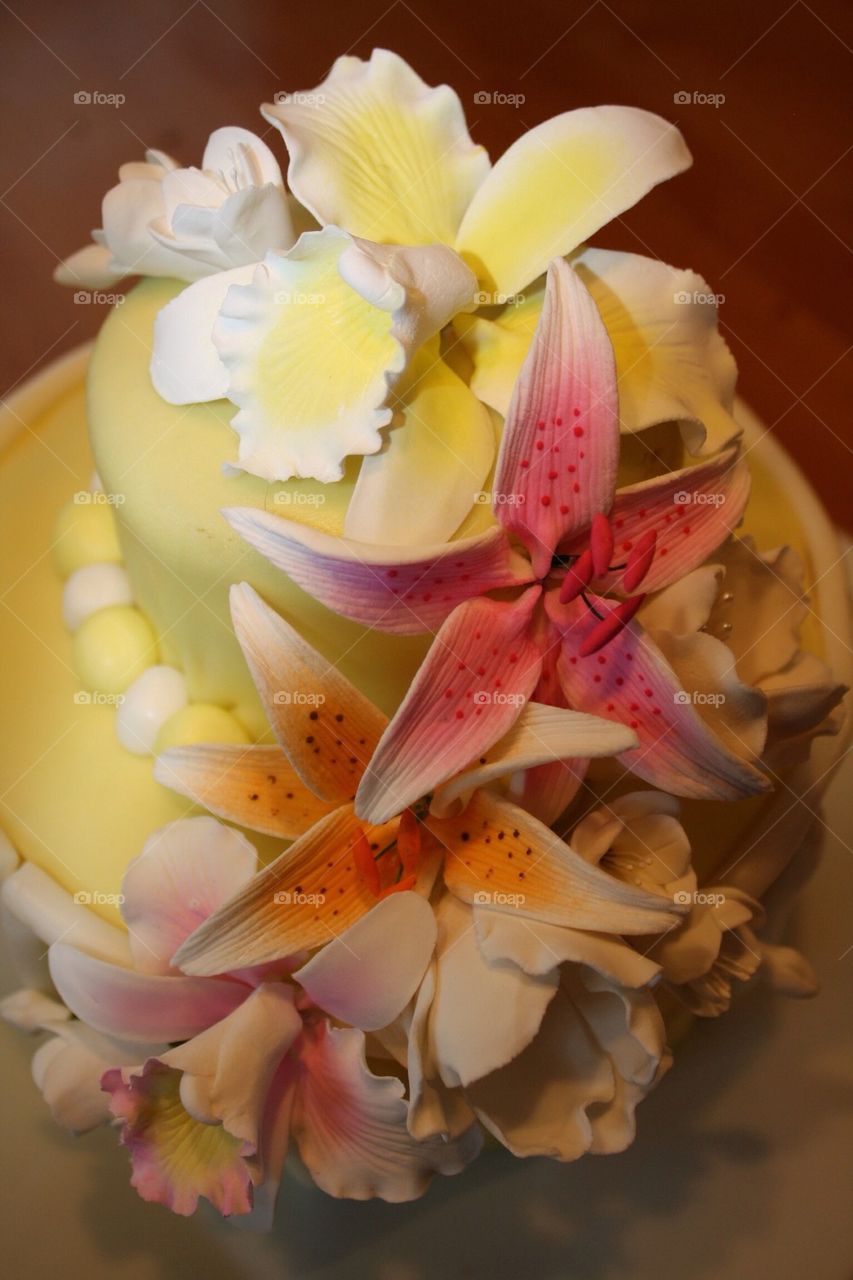 Handmade Floral Birthday Cake