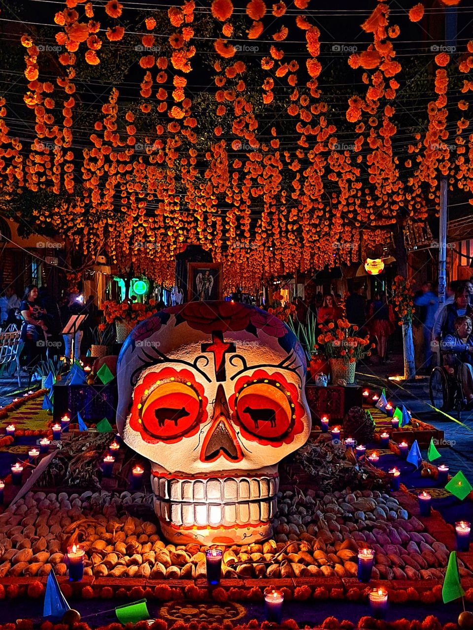 Day of the dead,colorful,México,culture,tradition,celebration,cempasuchil