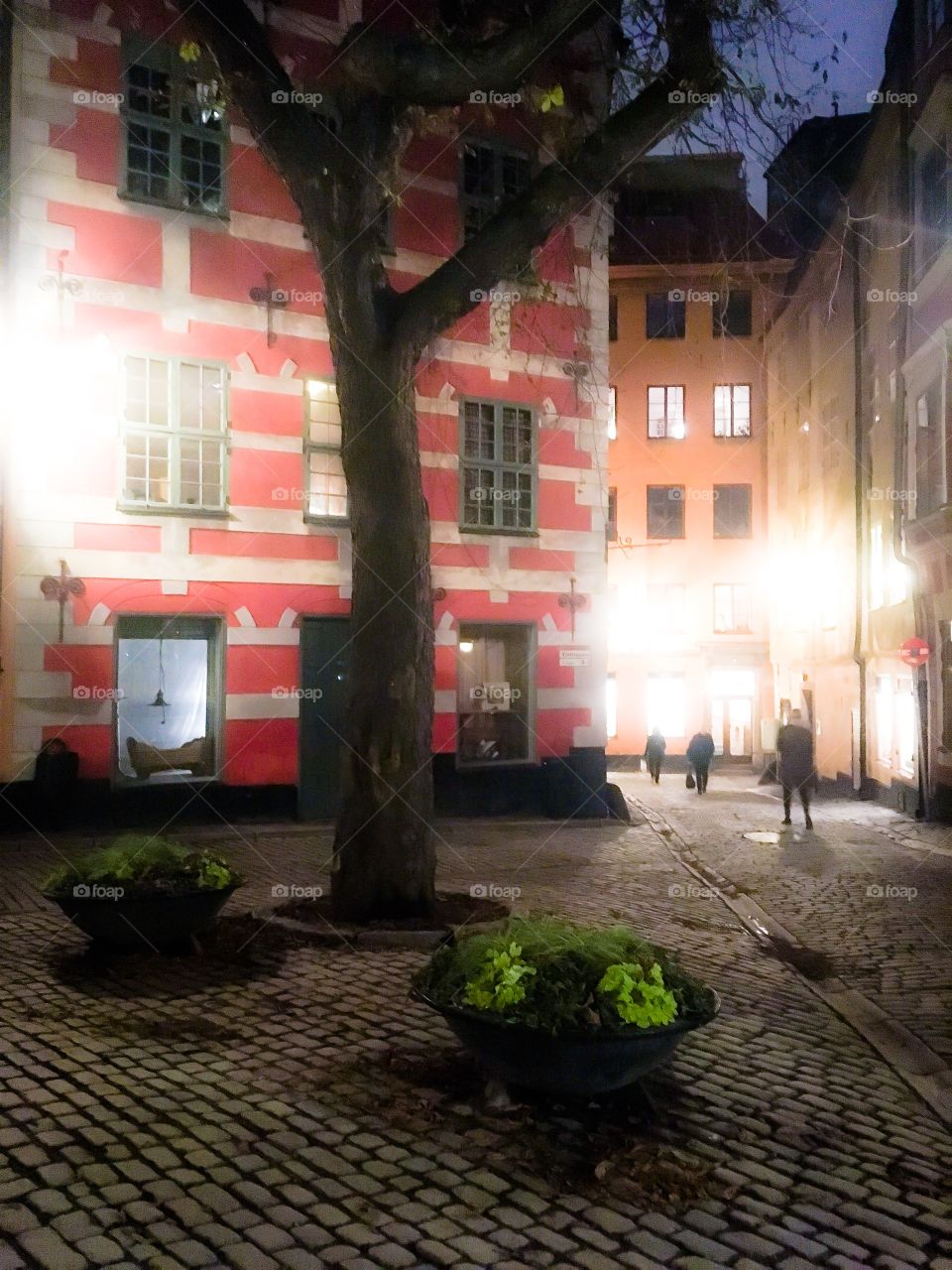 evening old town stockholm