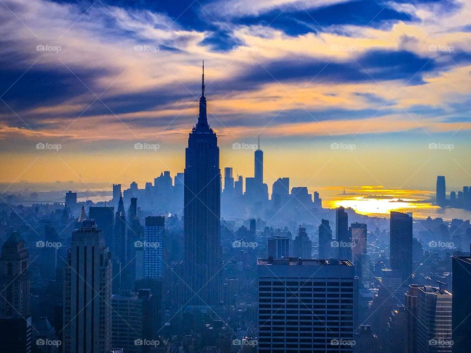 View of Empire State Building, Manhattan, New York, USA