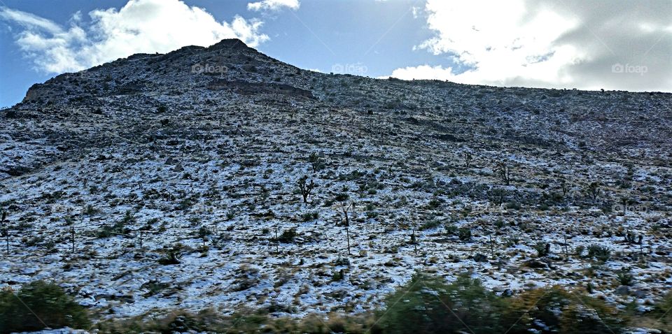 Dusting of snow in the Desert!