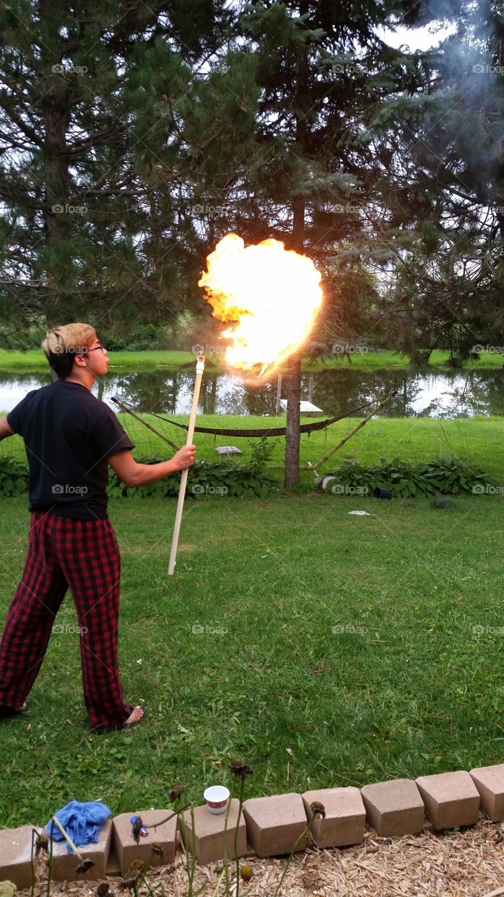 firebreather. My son, the fire breather.