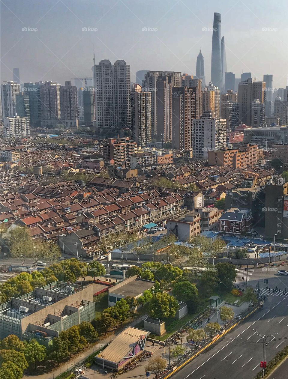 Shanghai skyline - Old and New 上海老和现代建筑