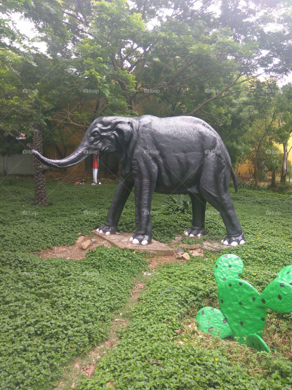 elephant statue in park