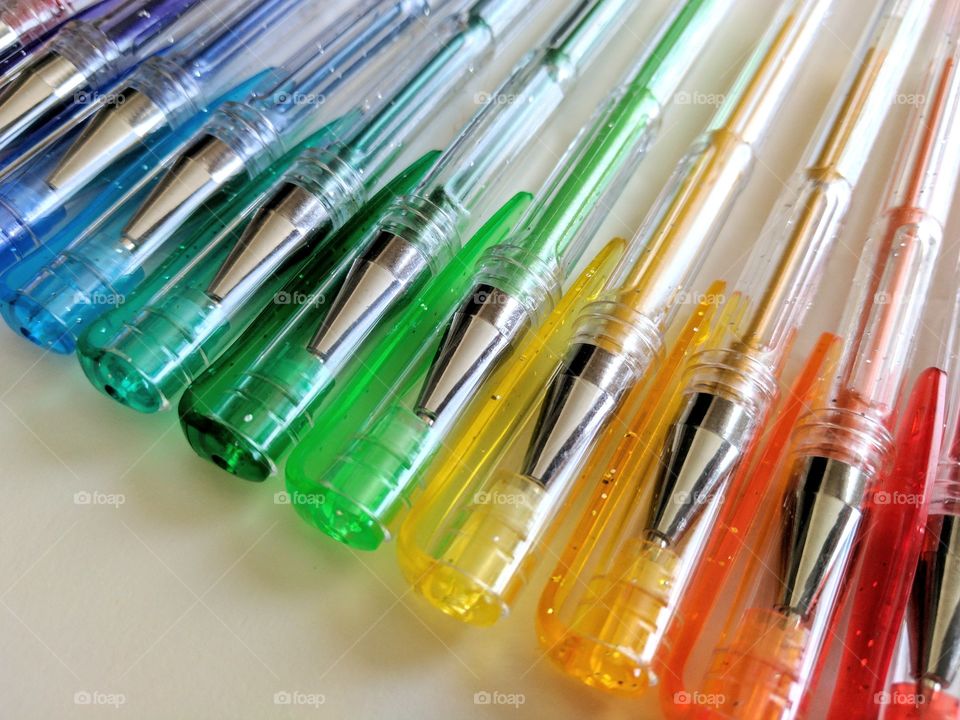 Rainbow Sparkle Gel Pens