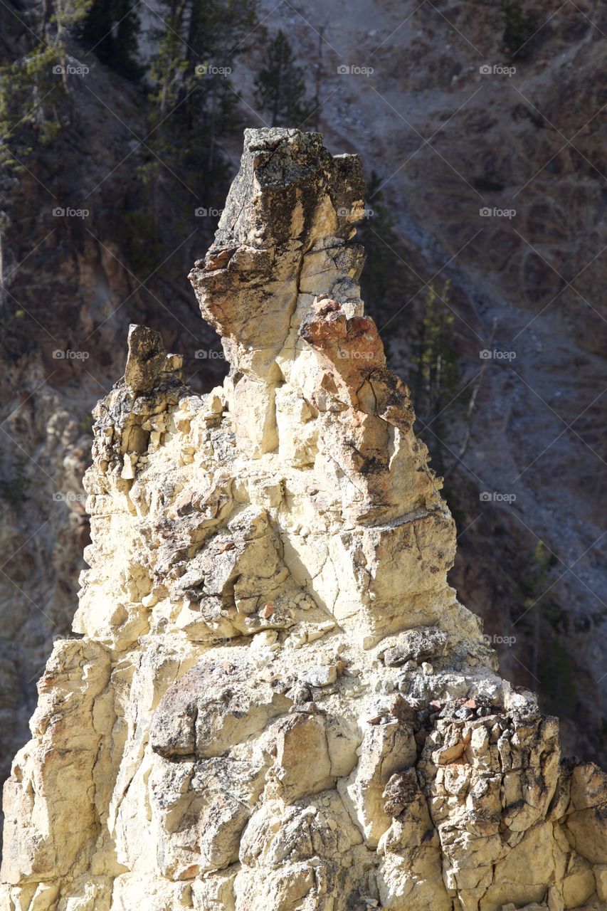 Rock formations Yellowstone 