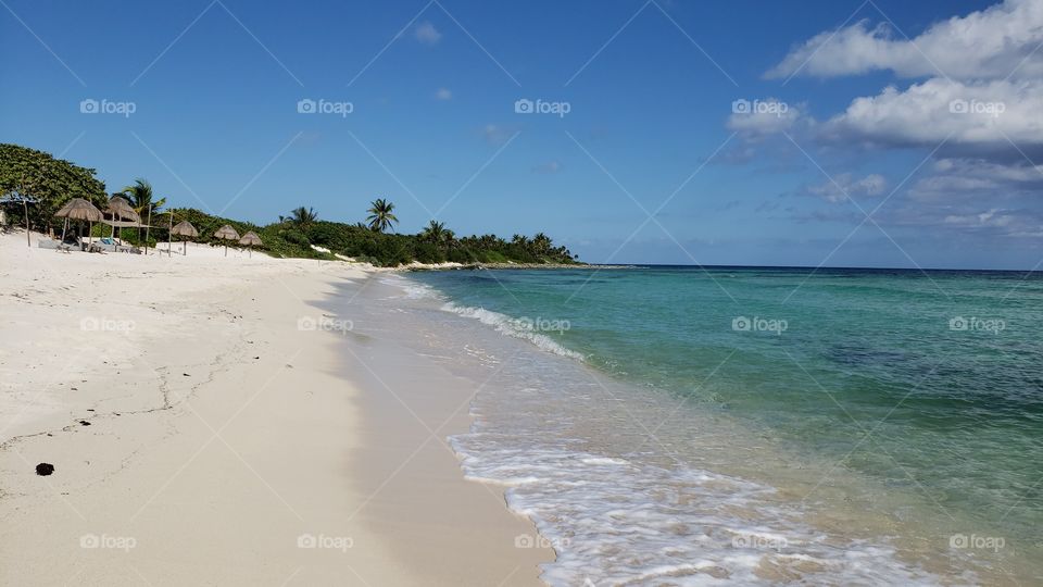 White Sand Beach in Mexico