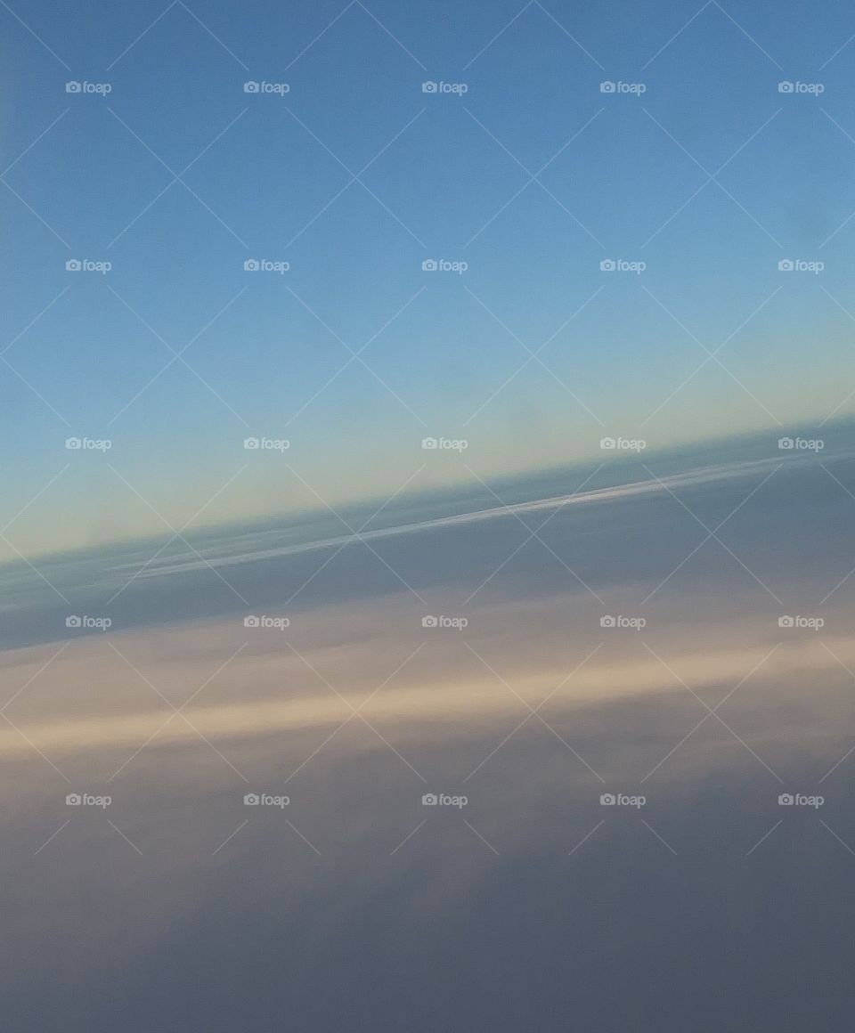 on top of the clouds