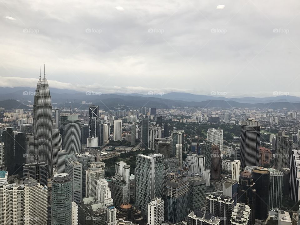 kuala lumpur city view from kl tower 