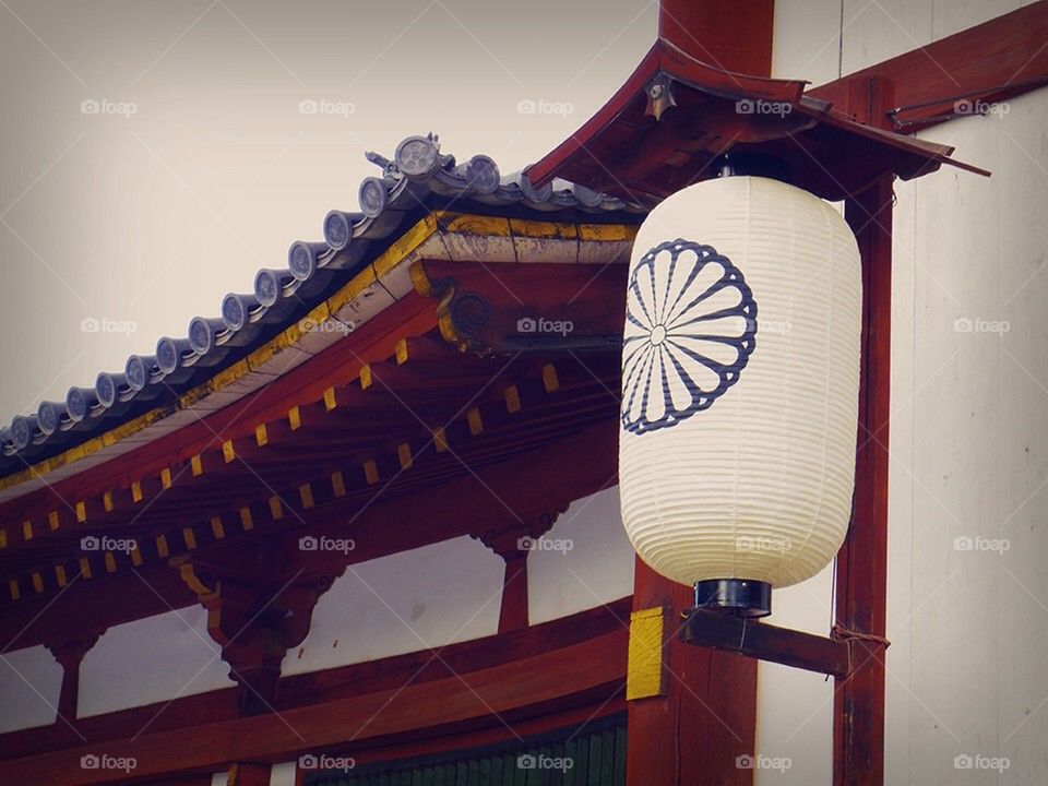 Japanese lamp and shrine