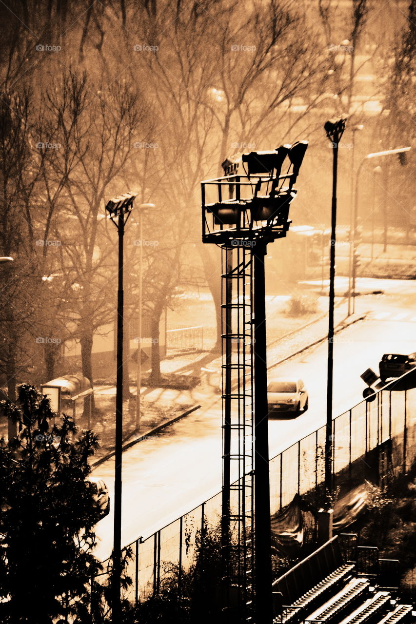 lighting structure in backlight