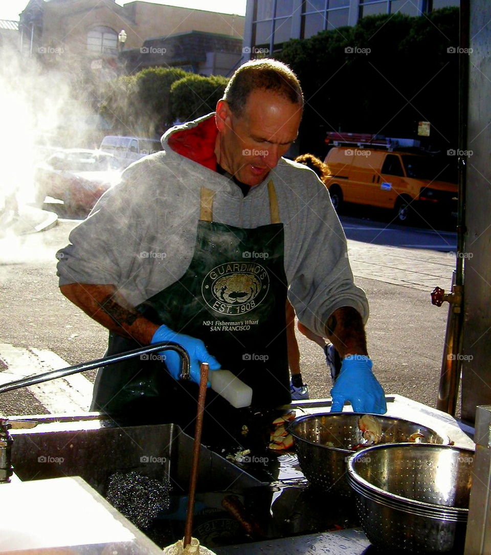 Crab vendor