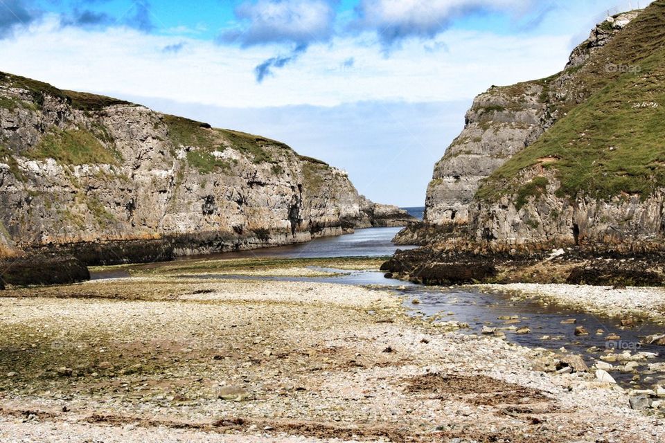 View of cliff