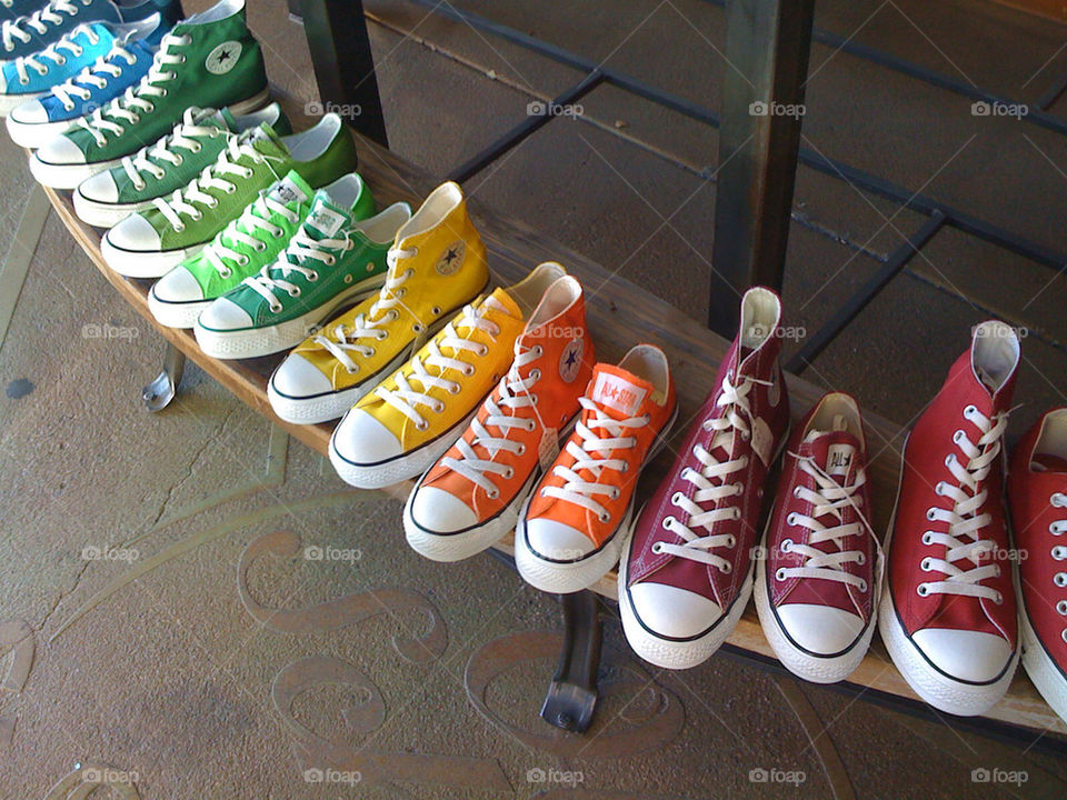 color rainbow colorful converse by kirstiscott