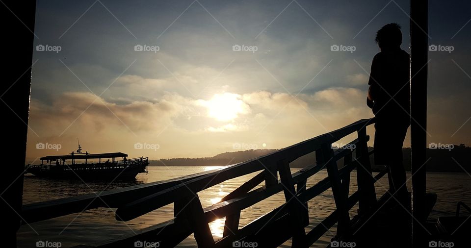 boat ride to samal island, philippines