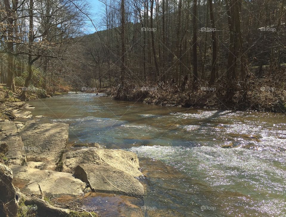 River rapids and rocks