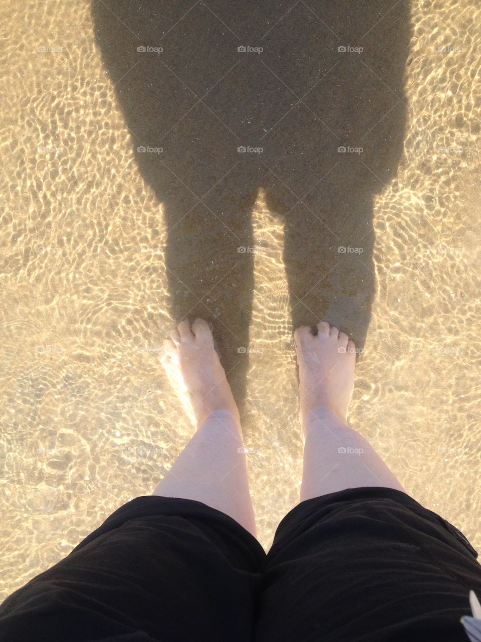 Toes in the Virginia Beach sand.