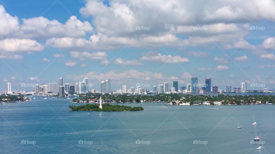View of Miami from 16th floor PH South Beach Miami Florida
