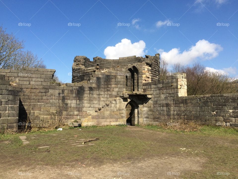 Ruins. Old ruin at rivington
