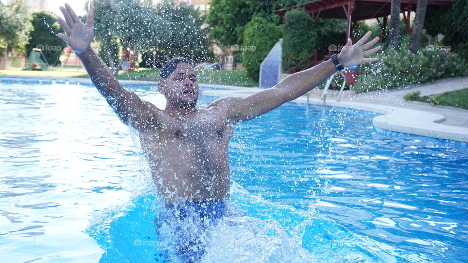 Swimmingpool#water#jump#drops#human#nature#splash