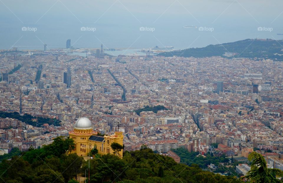 Barcelona Cityscape from Tibidabo