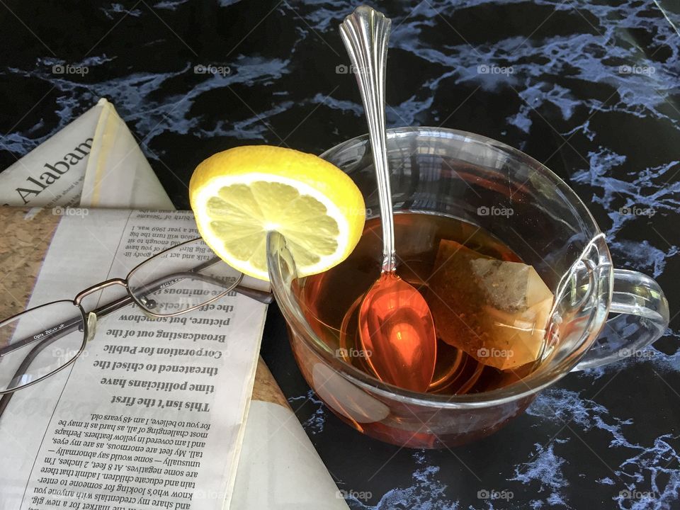 Tea with lemon 