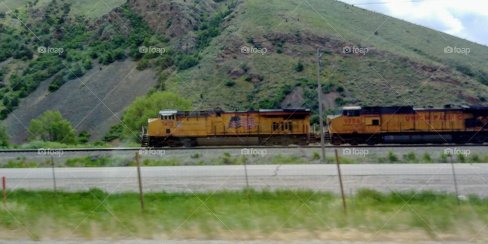 Train through Montana