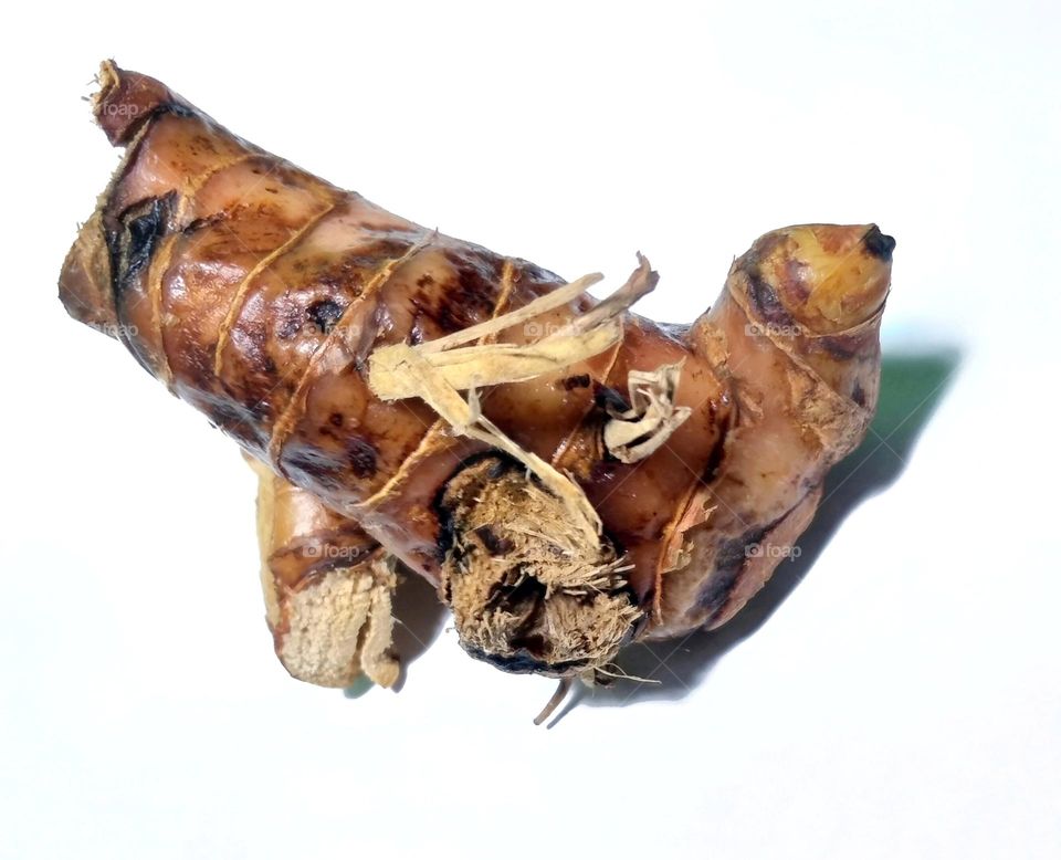 Fresh galangal on the table