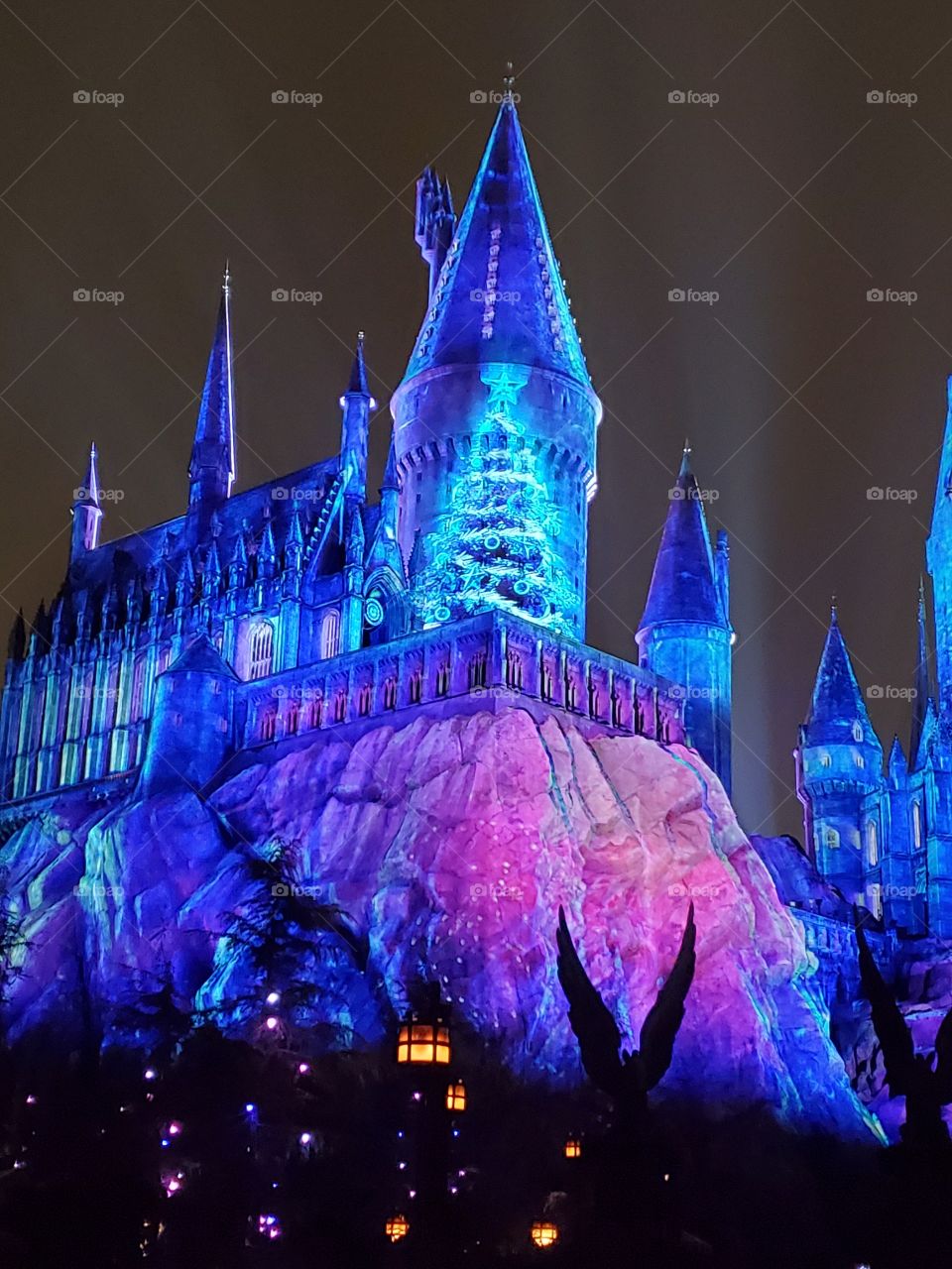 Hogwarts at Christmas Universal Studios CA