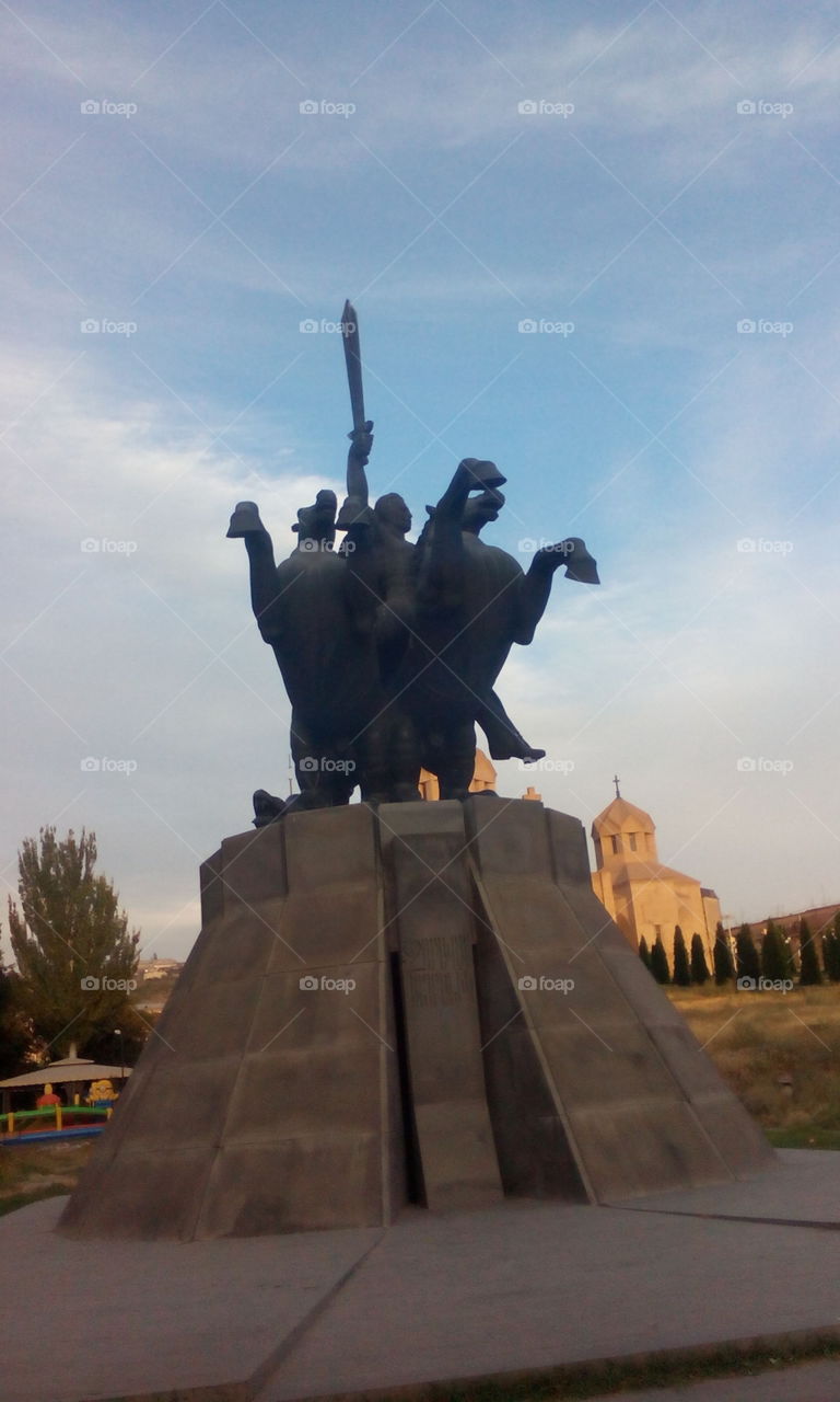 statue of Zoravar Andranik