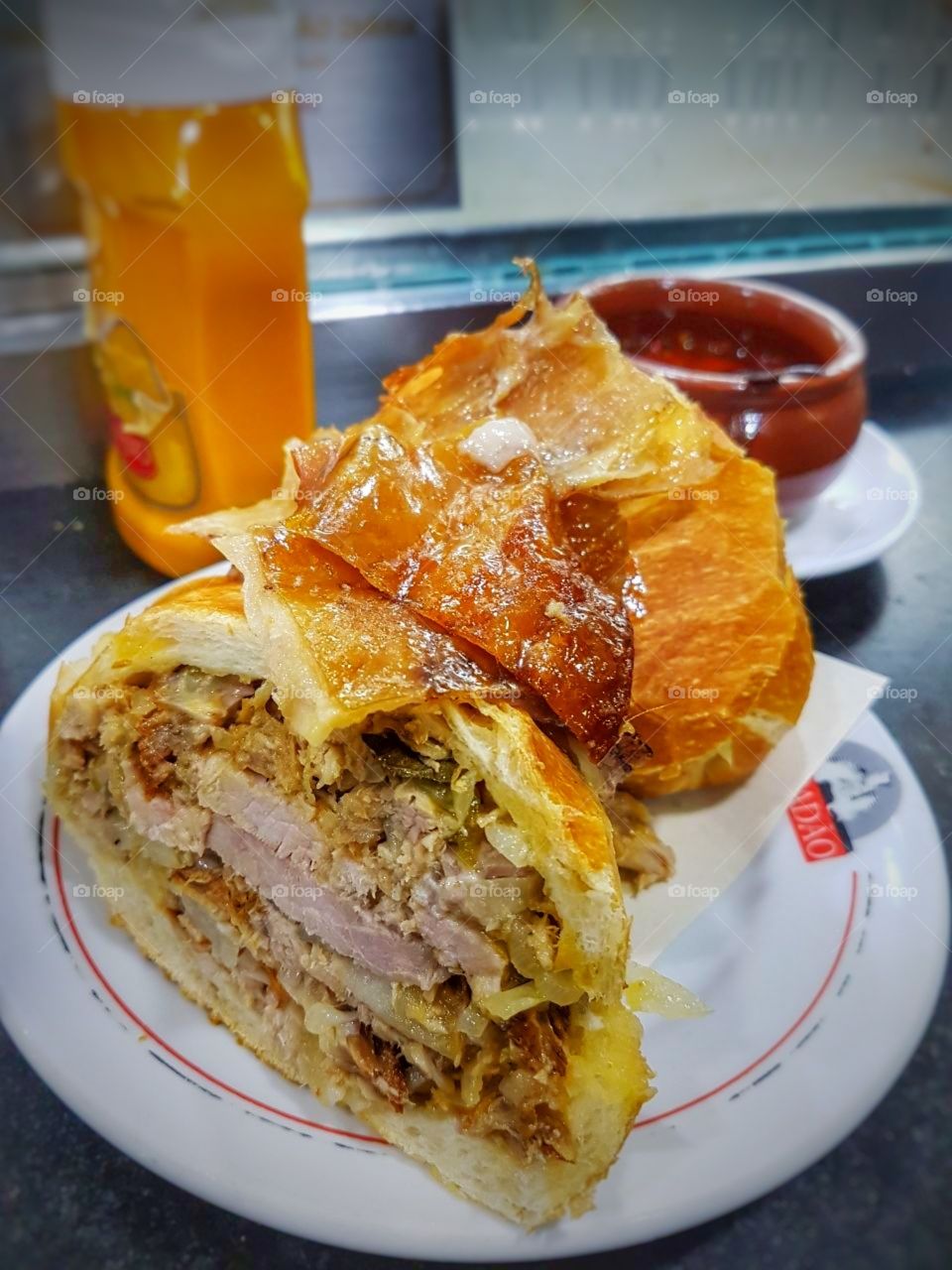 sanduíche de pernil food