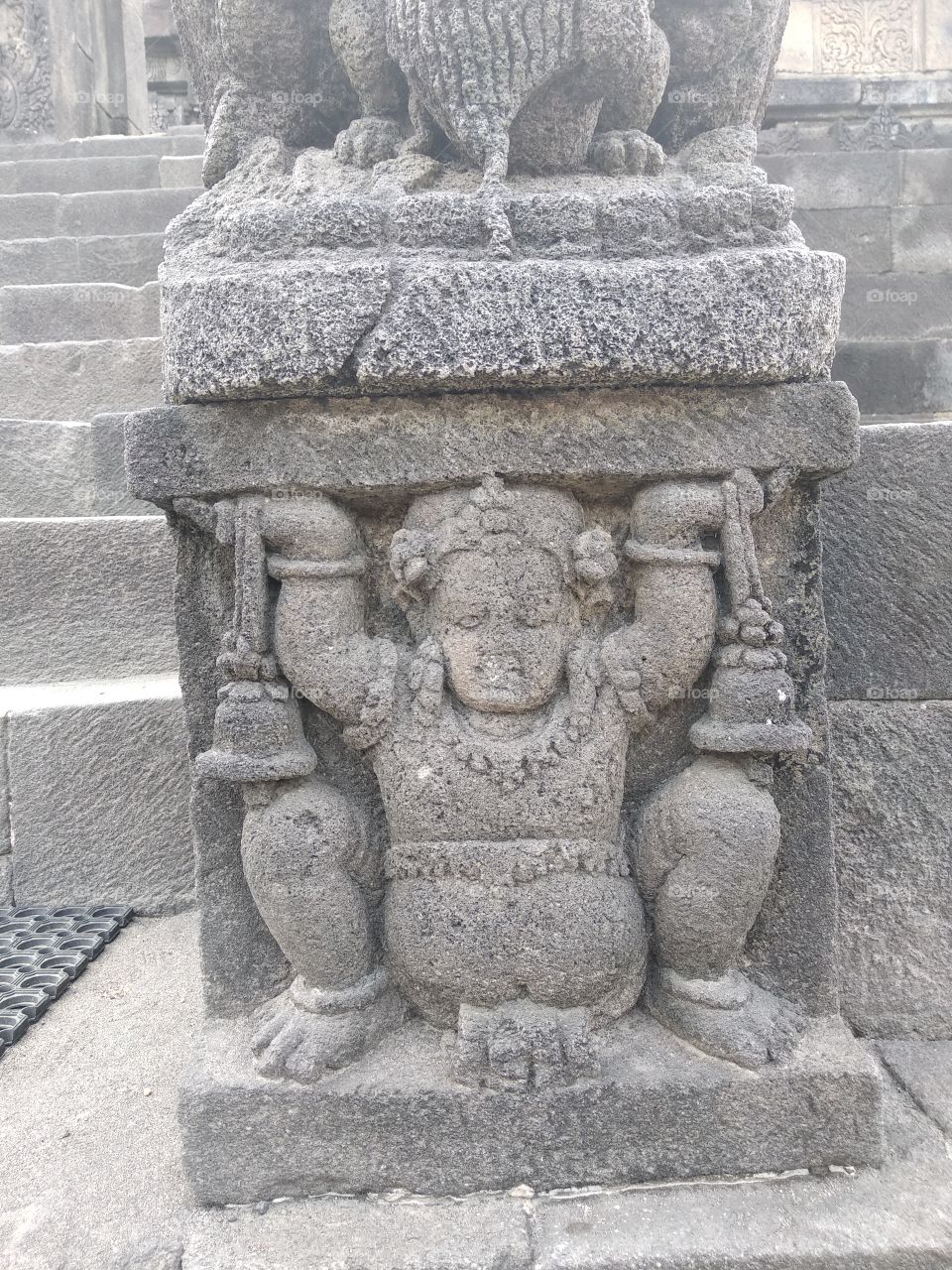Ancient Guardian at Javanese Temple