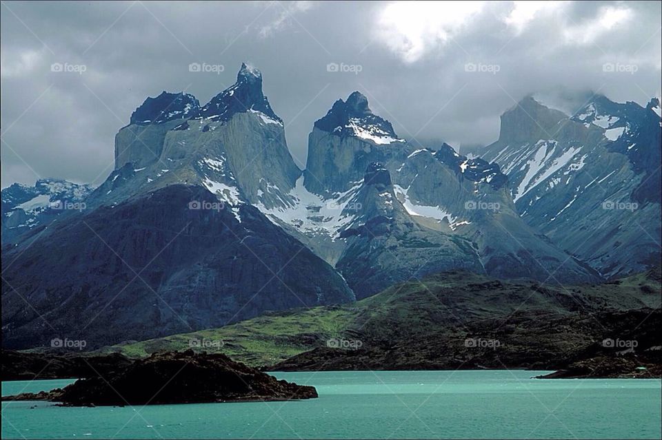 Storm approaching Torres del Paine