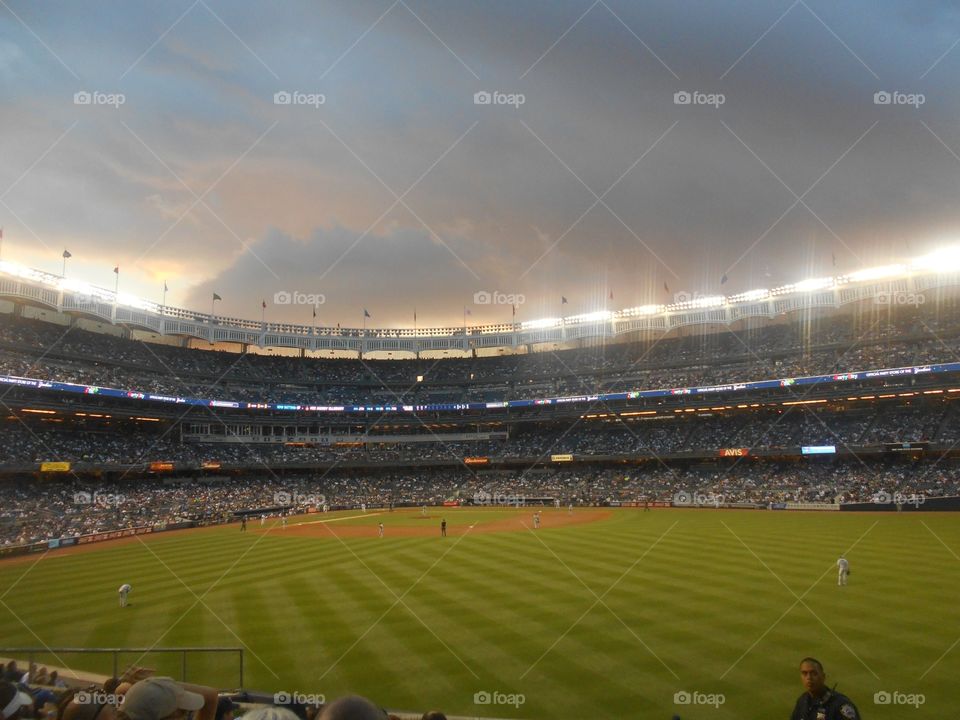 Yankee Stadium Sunset