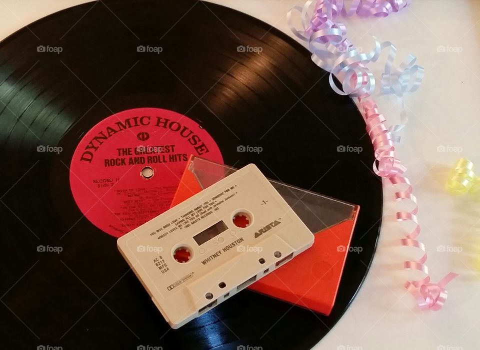 Old School Cassette and Vinyl