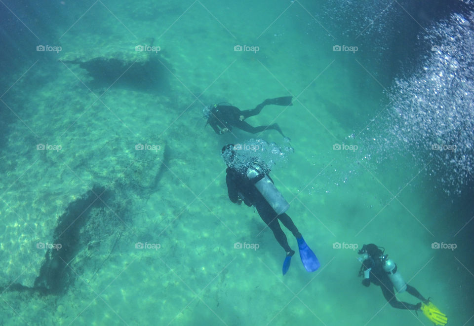 beginner divers in Casa Cenote