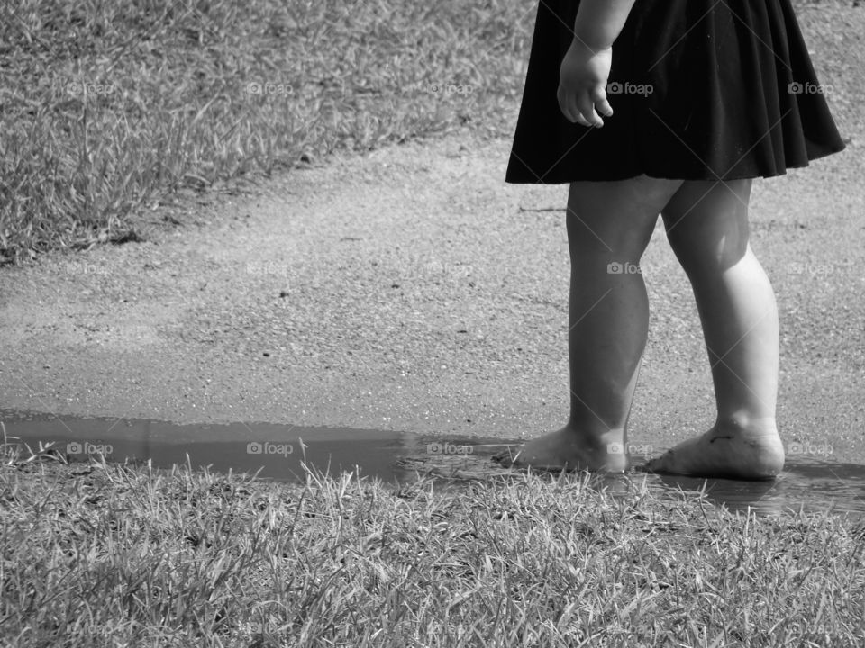 Little Girls Walking