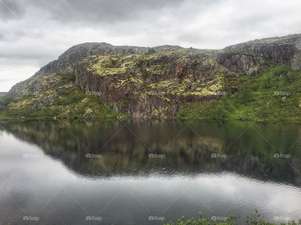 River landscapes in Russian tundra 