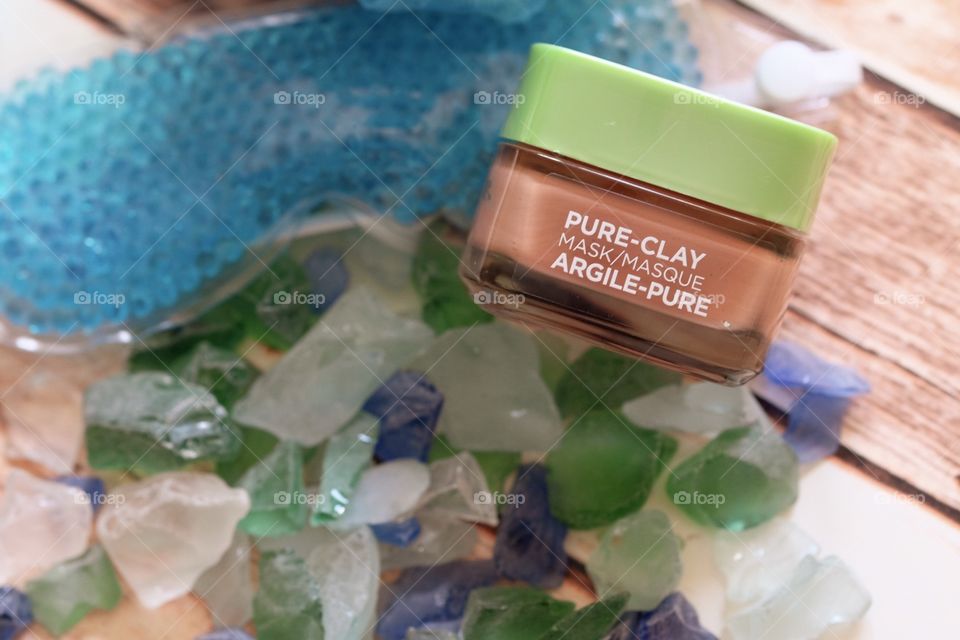 L’Oréal Clay Mask With Spa Treatment, Relaxation Method, Eye Mask And Facial, Sea Glass And Relaxation