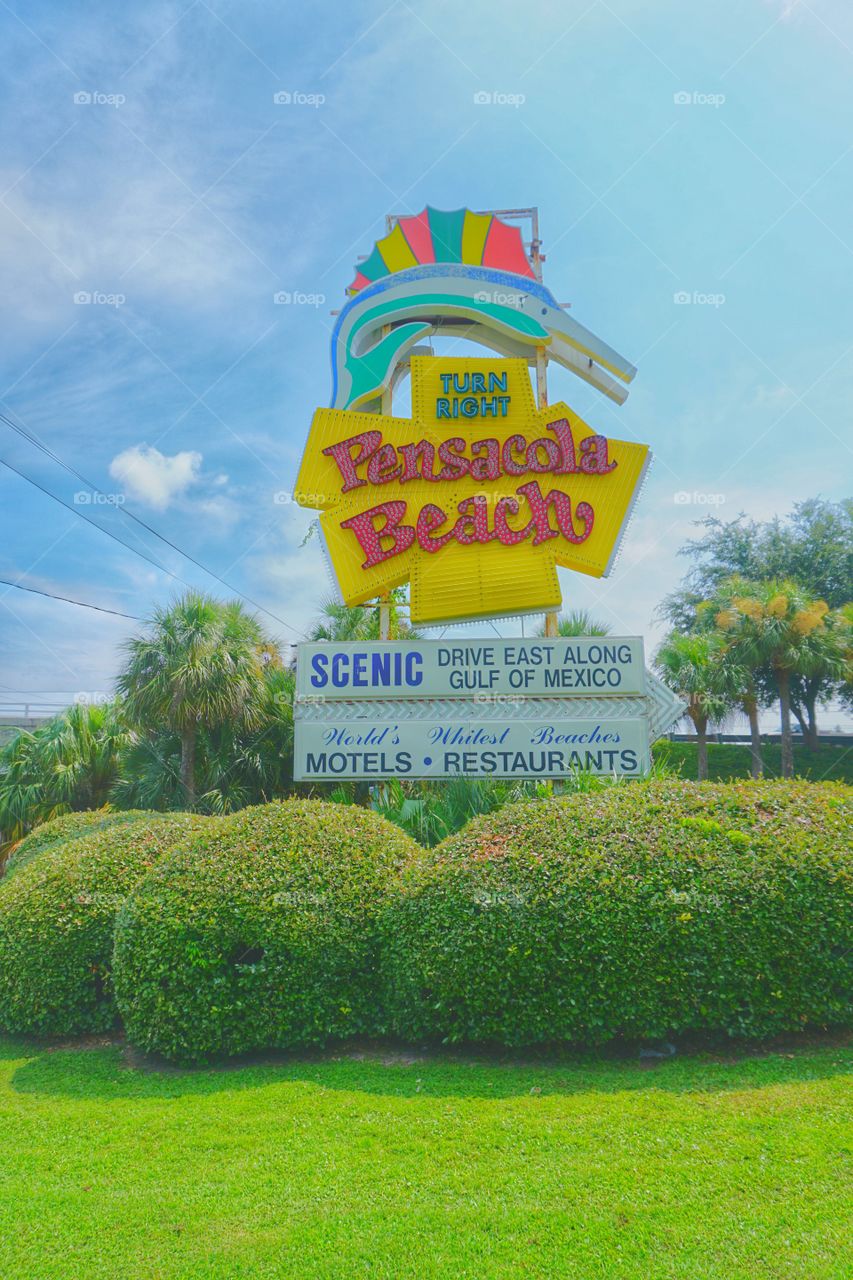 Pensacola Beach Sign