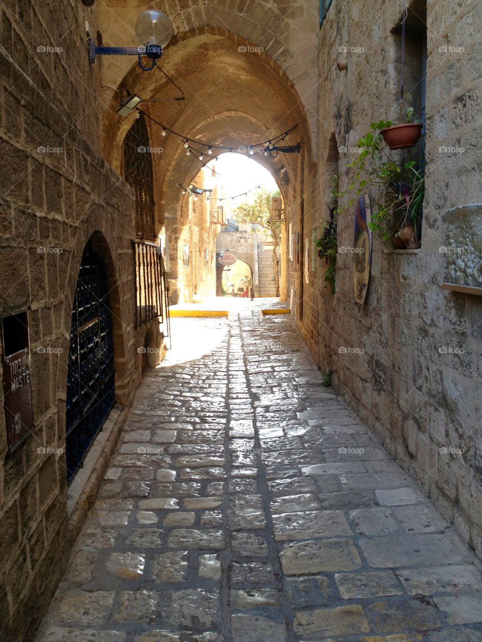 Ancient Streets. Streets of Jaffa, Israel. 