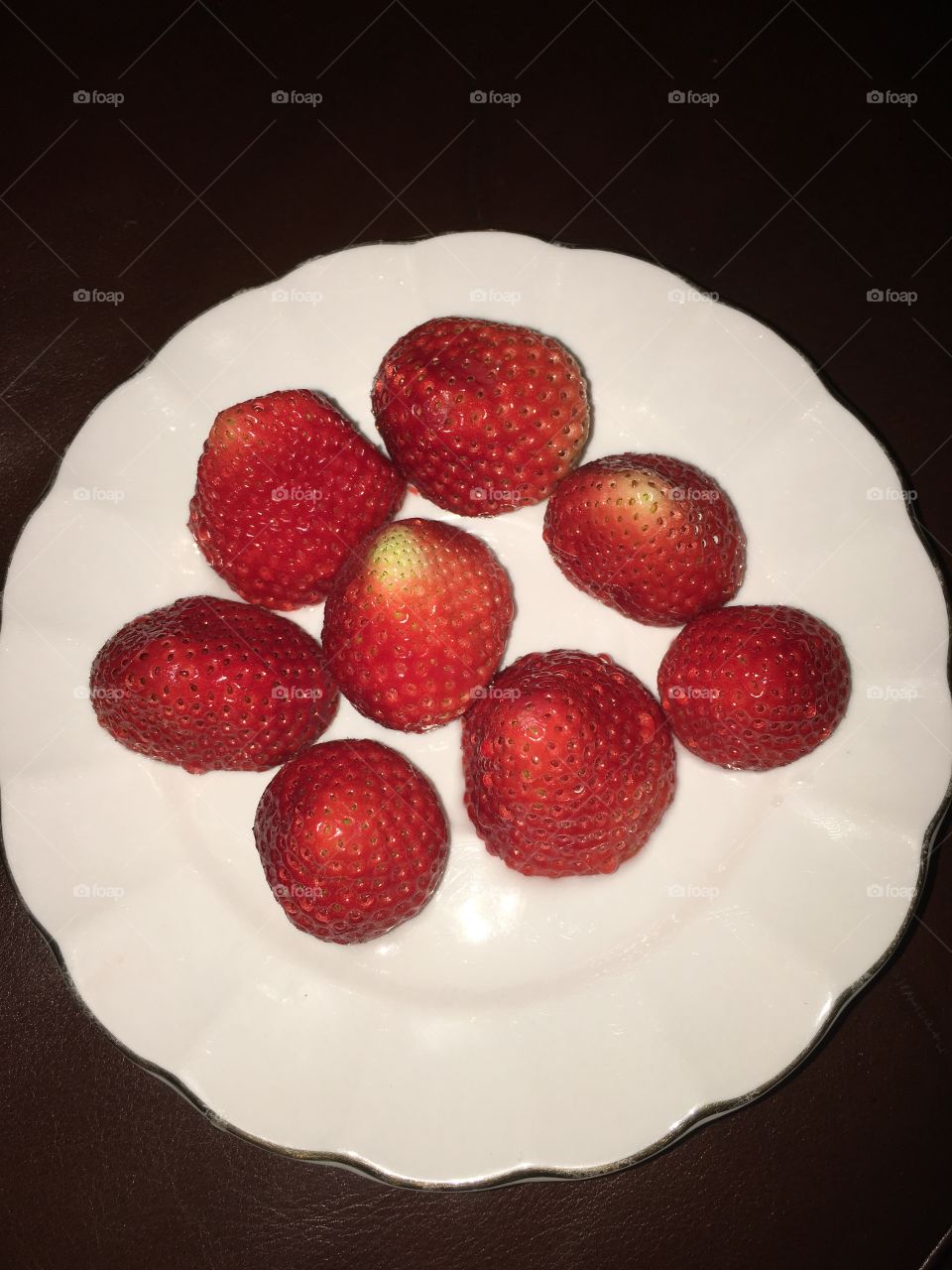 Strawberry dish.