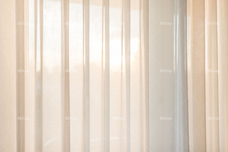 A apricot grey curtain