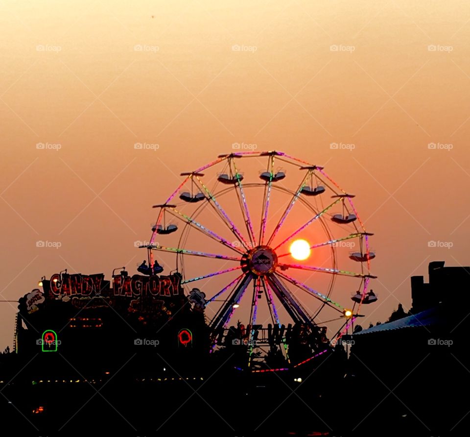Sunset at the fair