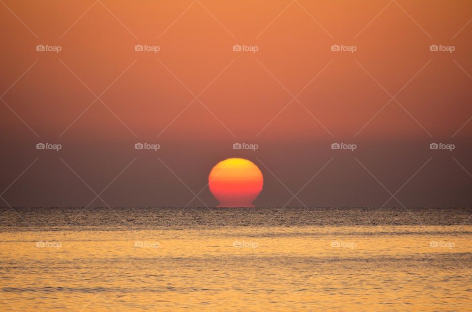 Sunrise over the sea