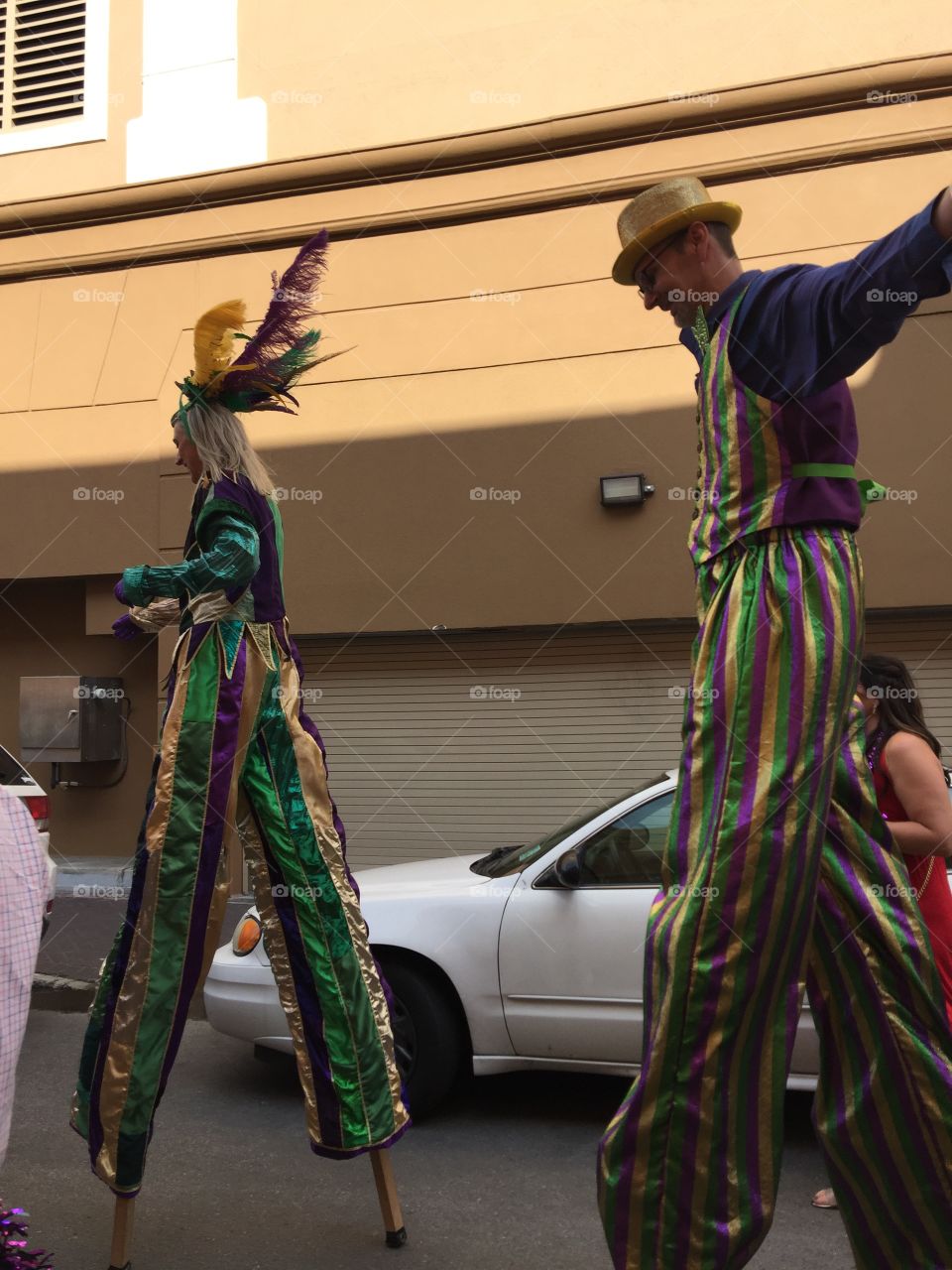 Stilts parade walkers