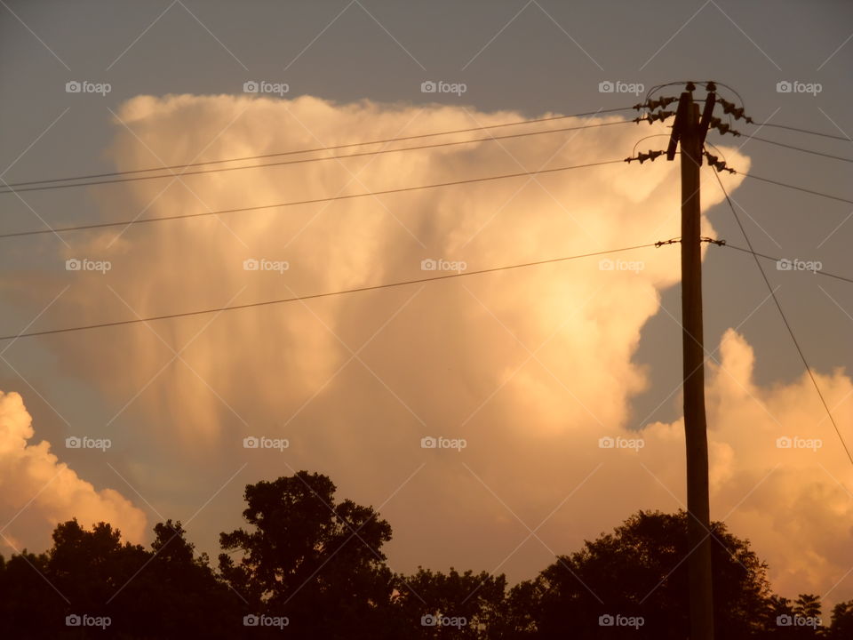 big thunderstorm in the distance